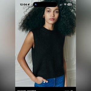 Sézane Samuel NWT Black Vest XS